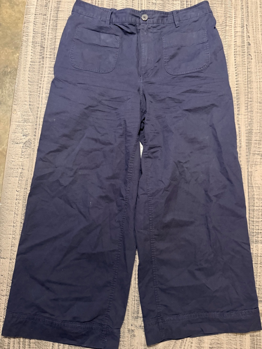 Free Assembly Navy Elastic Waist Pants